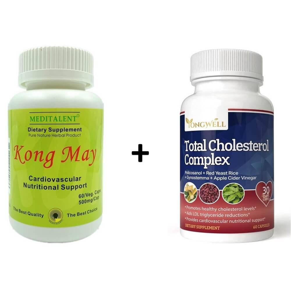 Meditalent Kong May (60 Capsules) + Total Cholesterol Complex (60 Capsules)  Combo