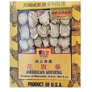 Premium American Ginseng Slices-Medium Slice (4oz Box)