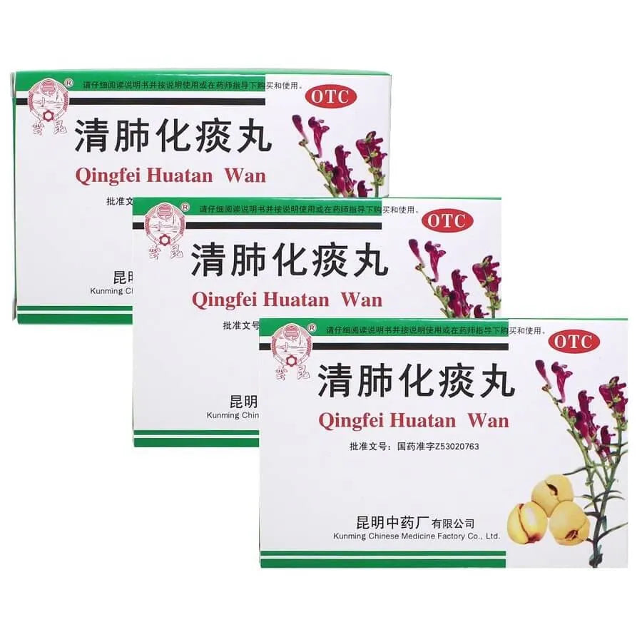 3 Boxes Respira Herb Tea Extract, Qingfei Huatan Wan (10 Packets) - Buy at New Green Nutrition
