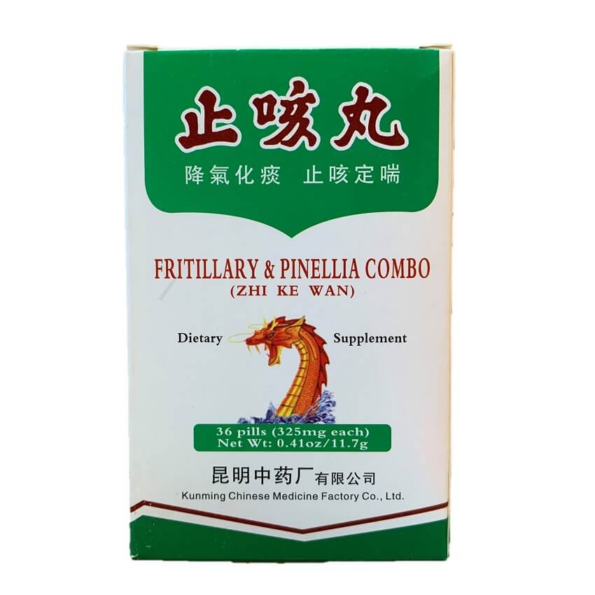 3 Boxes Zhi Ke Wan, Fritillary & Pinellia Combo Supports Coughing (36 Pills) - Buy at New Green Nutrition