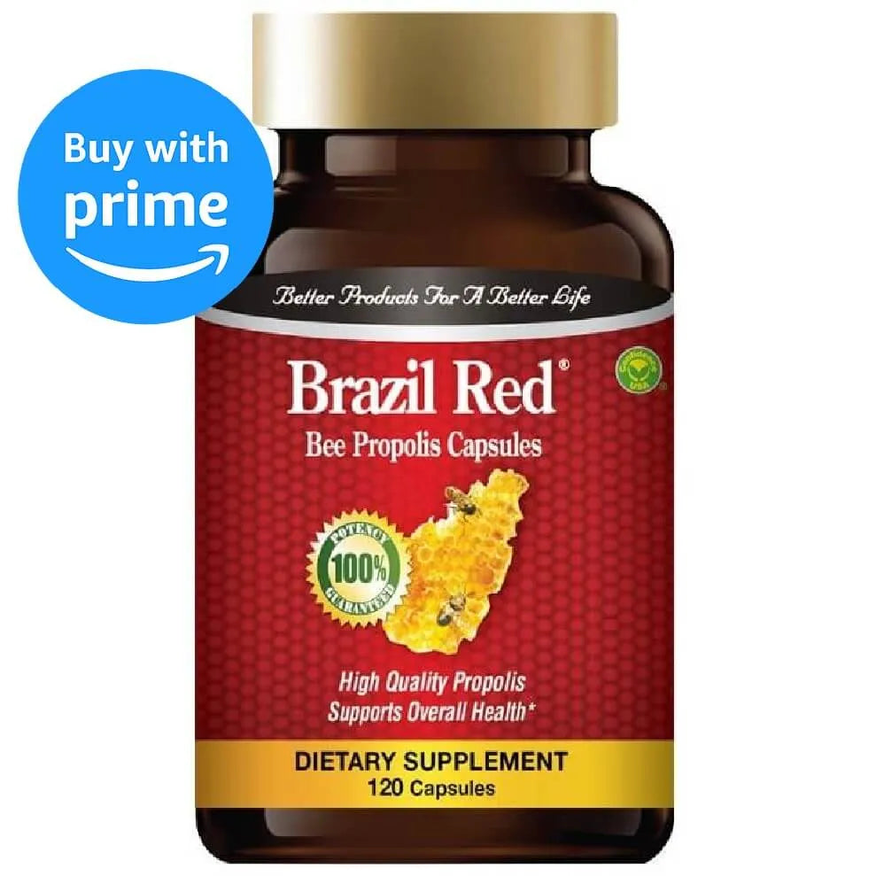 Brazil Red Bee High Concentrate Propolis (120 Capsules) - Buy at New Green Nutrition