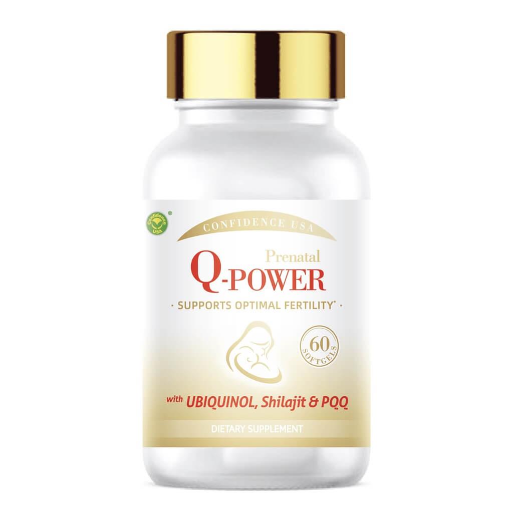 Prenatal Q-Power with Ubiquinol, Shilajit & PQQ, Supports Fertility (60 Softgels) - Buy at New Green Nutrition