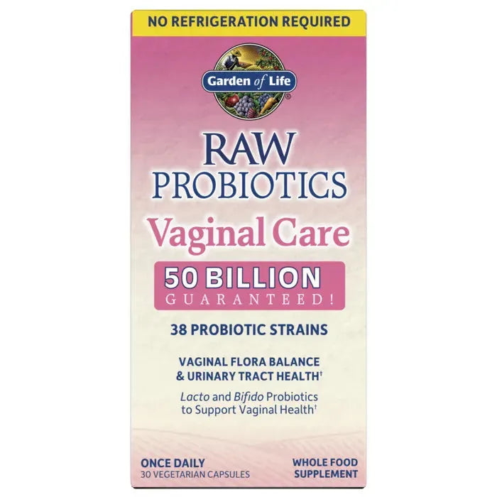 Garden of Life Raw Probiotics Women's Vaginal Care Shelf Stable (30 Veggie Capsules)