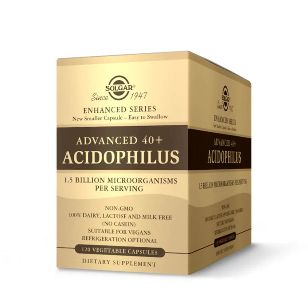 Solgar Advanced 40+ Acidophilus (120 Vegetable Capsules) - Buy at New Green Nutrition