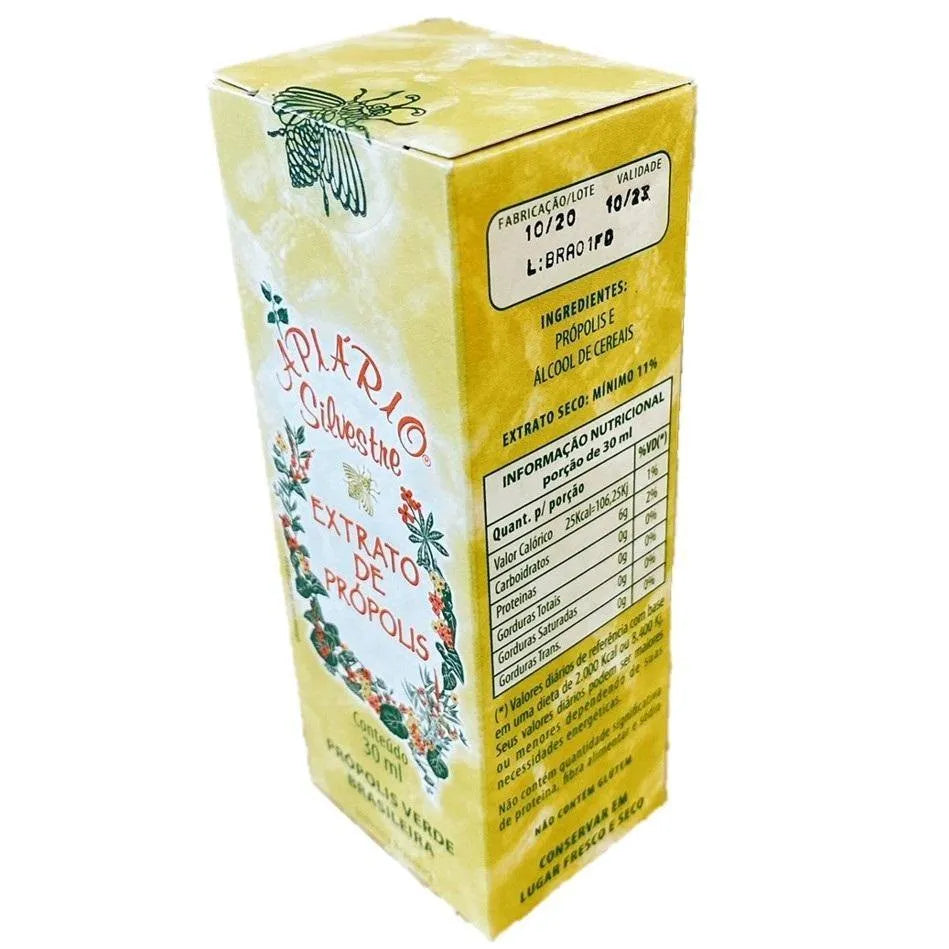Apiario Silvestre Brazilian Green Propolis Extract (30 ml) - 25 Bottle - Buy at New Green Nutrition