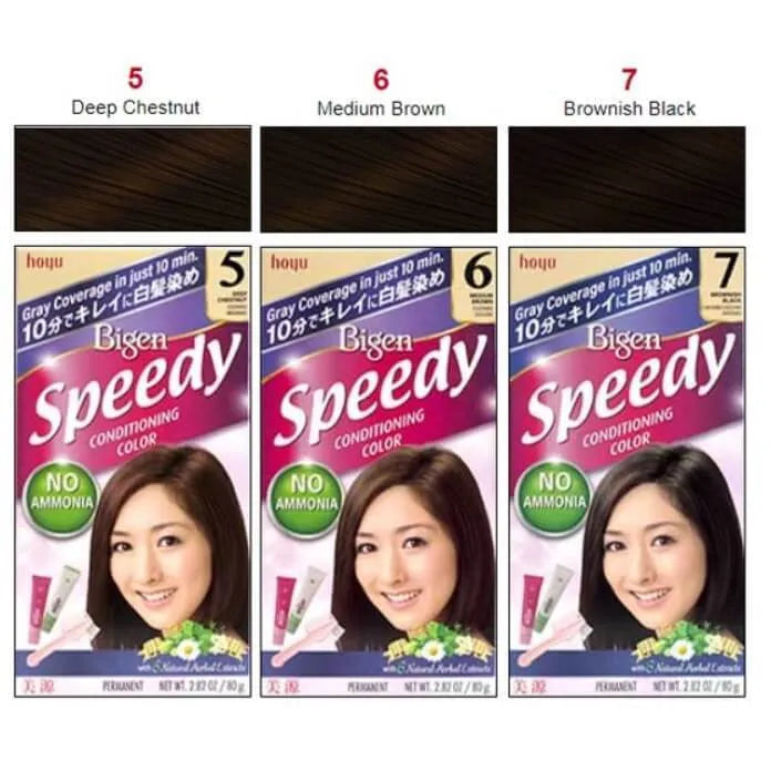 Bigen Speedy Kit With Brush - #6 Medium Brown - Buy at New Green Nutrition