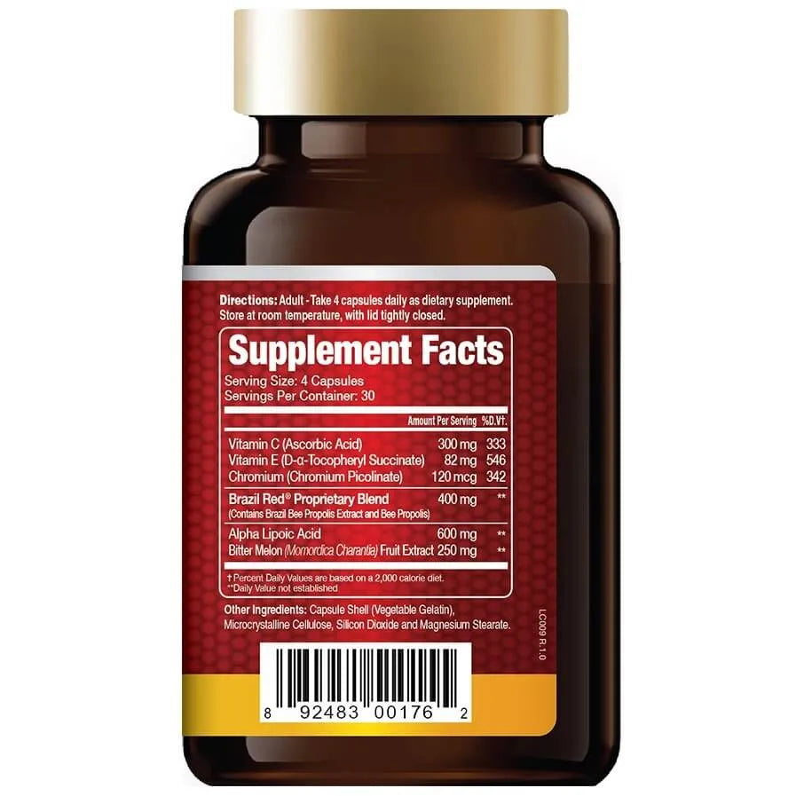 Brazil Red Bee Propolis with Bitter Melon (120 Veggie Capsules) - Buy at New Green Nutrition