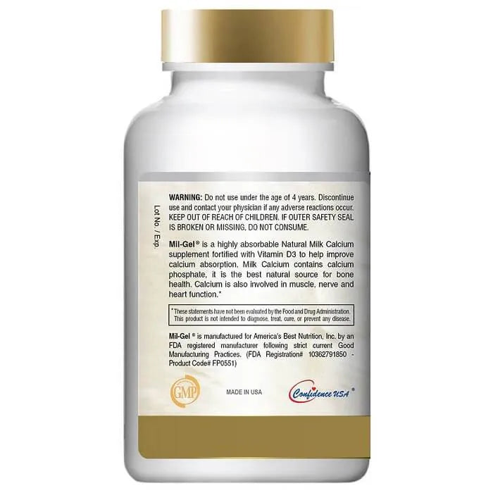 Confidence Mil-Gel Milk Calcium (120 Chewable Tablets) - Buy at New Green Nutrition