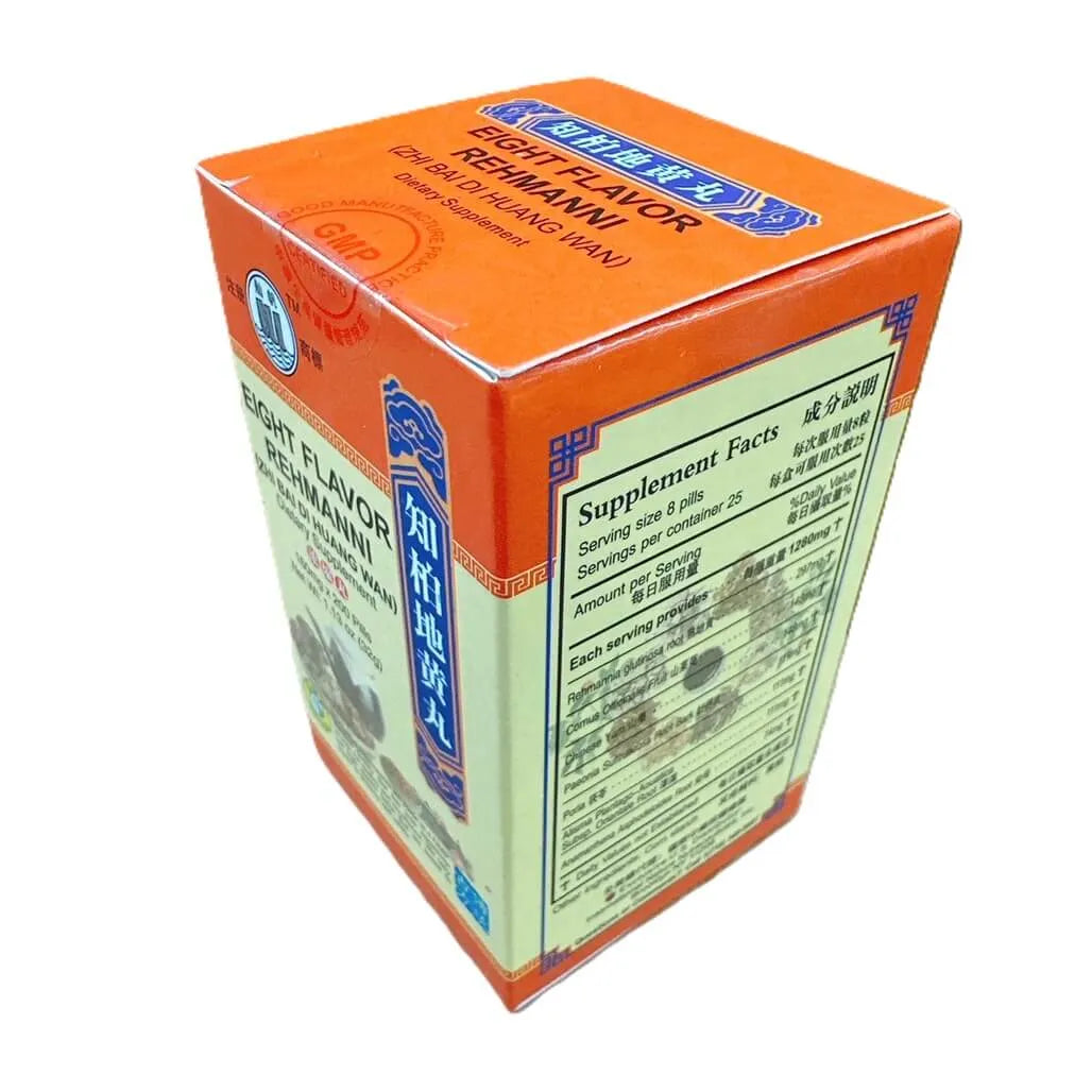 Eight Flavor Extract (Zhi Bai Di Huang Wan) Extra Concentrated (200 Pills) - Buy at New Green Nutrition
