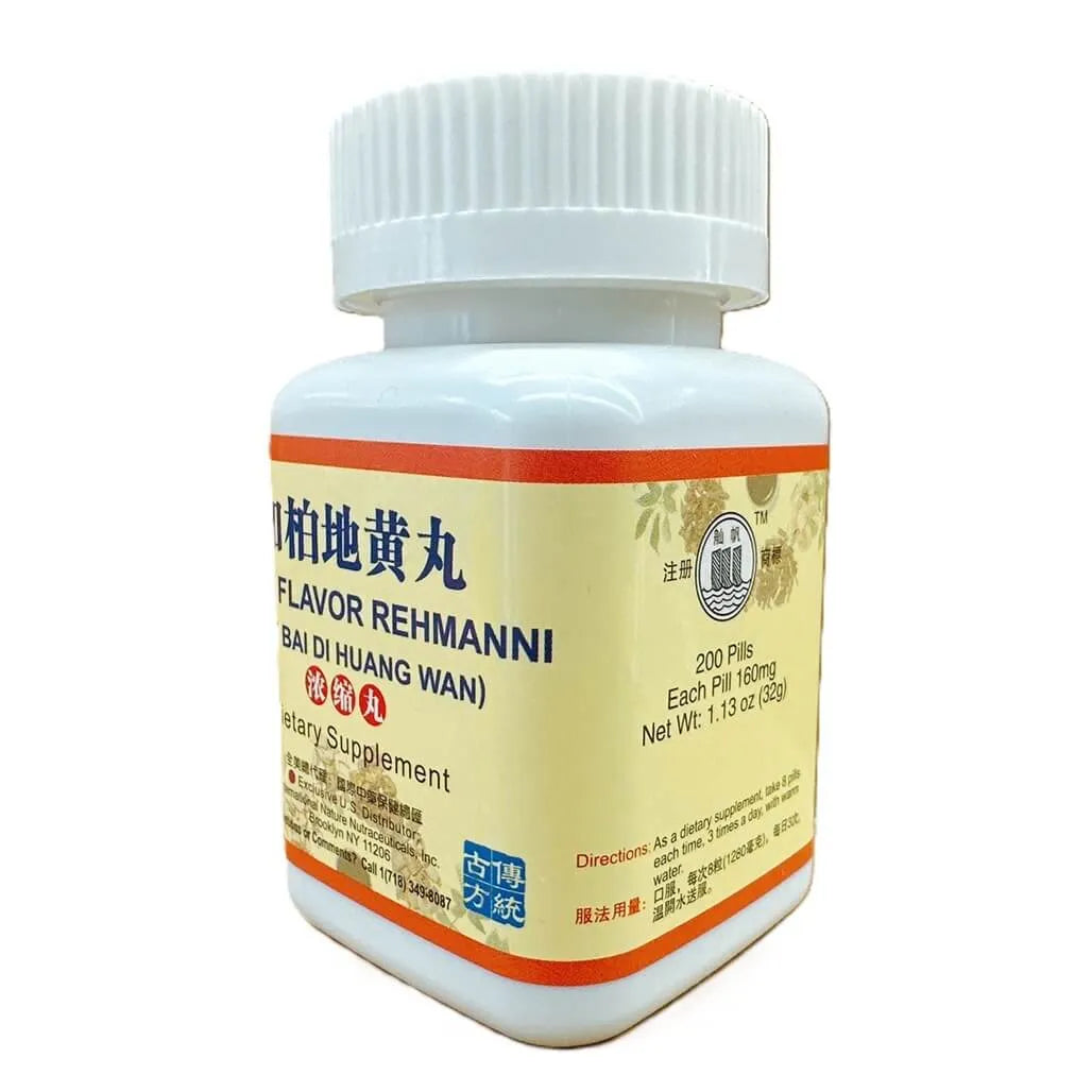 Eight Flavor Extract (Zhi Bai Di Huang Wan) Extra Concentrated (200 Pills) - Buy at New Green Nutrition