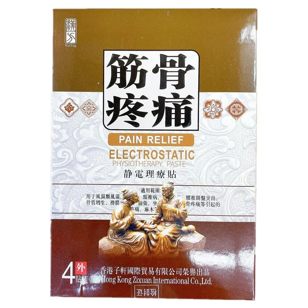 Electrostatic Physiotherapy Posted, Helps with Pain in Bones Caused By Soreness, Pain and Numbness (4 Plasters) - Buy at New Green Nutrition