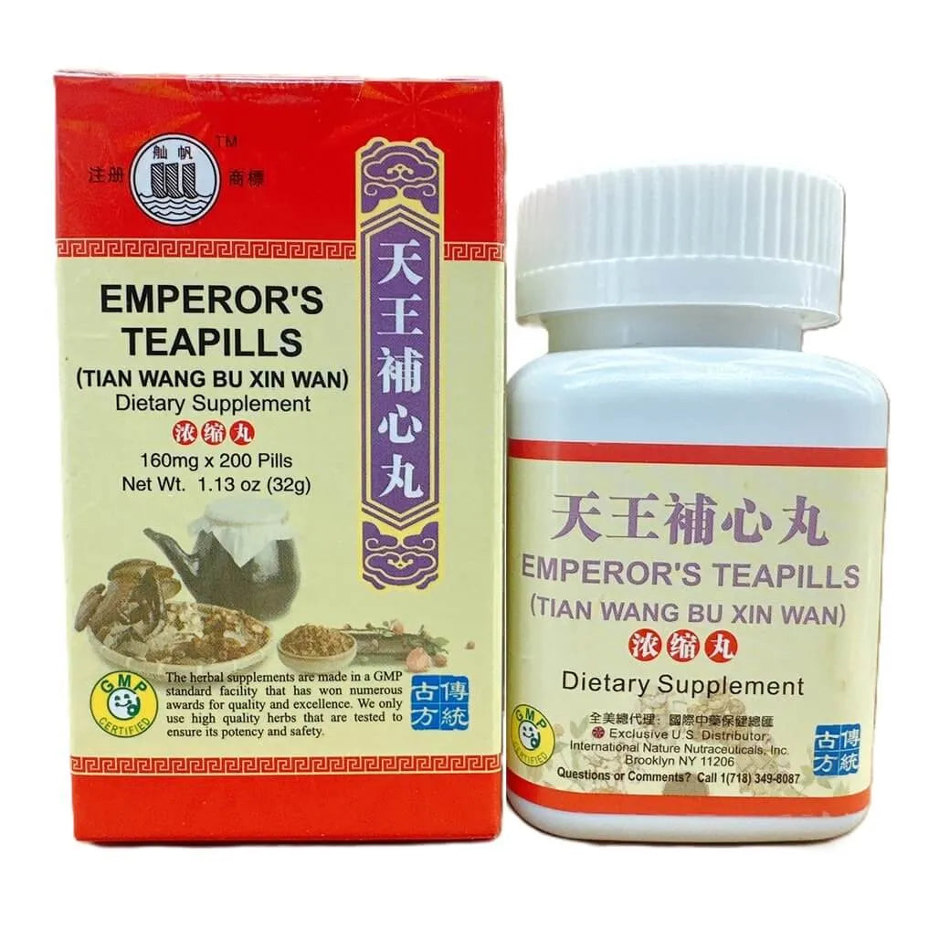 Emperor's Teapills (Tian Wang Bu Xin Wan) Extra Concentrated (200 Pills) - Buy at New Green Nutrition