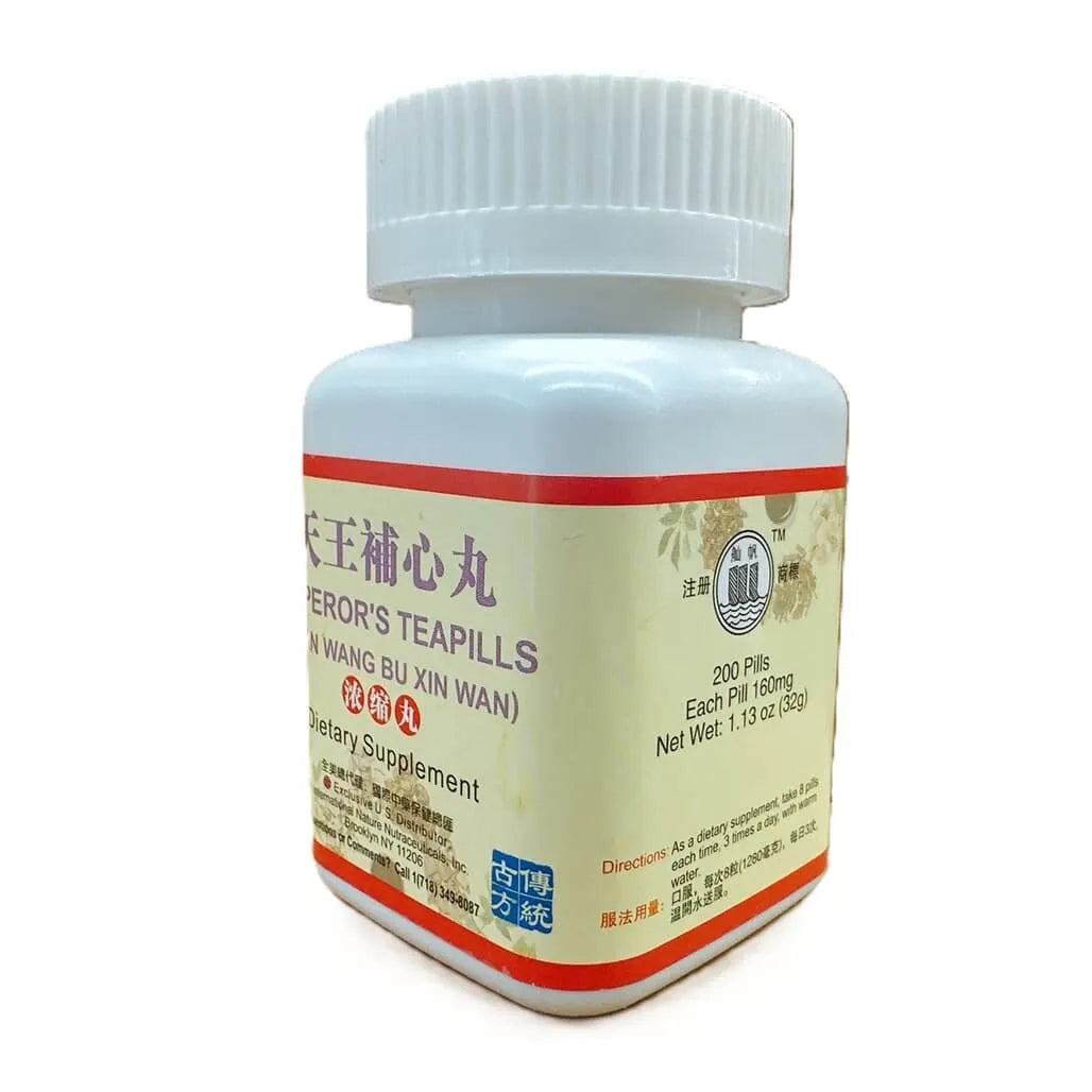 Emperor's Teapills (Tian Wang Bu Xin Wan) Extra Concentrated (200 Pills) - Buy at New Green Nutrition