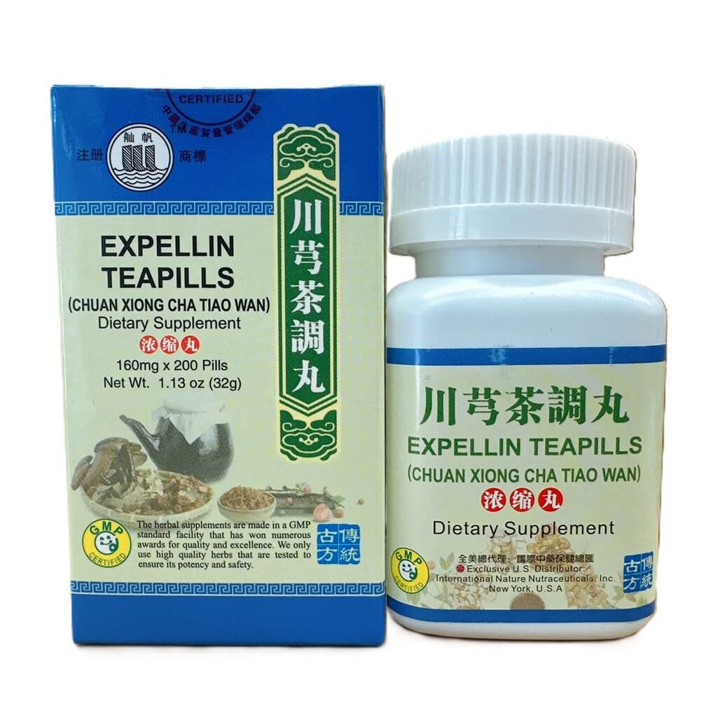 Expellin Teapills (Chuan Xiong Cha Tiao Wan) Extra Concentrated (200 Pills) - Buy at New Green Nutrition