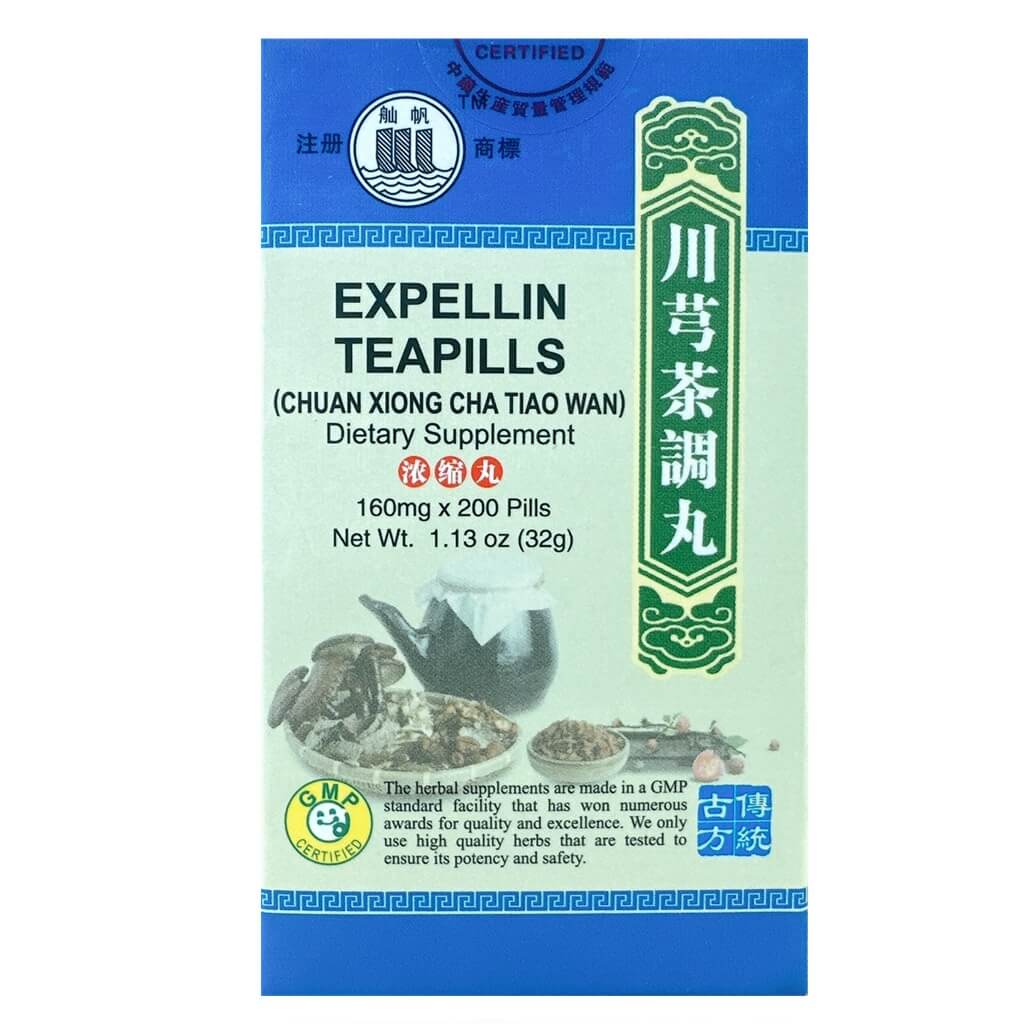 Expellin Teapills (Chuan Xiong Cha Tiao Wan) Extra Concentrated (200 Pills) - Buy at New Green Nutrition