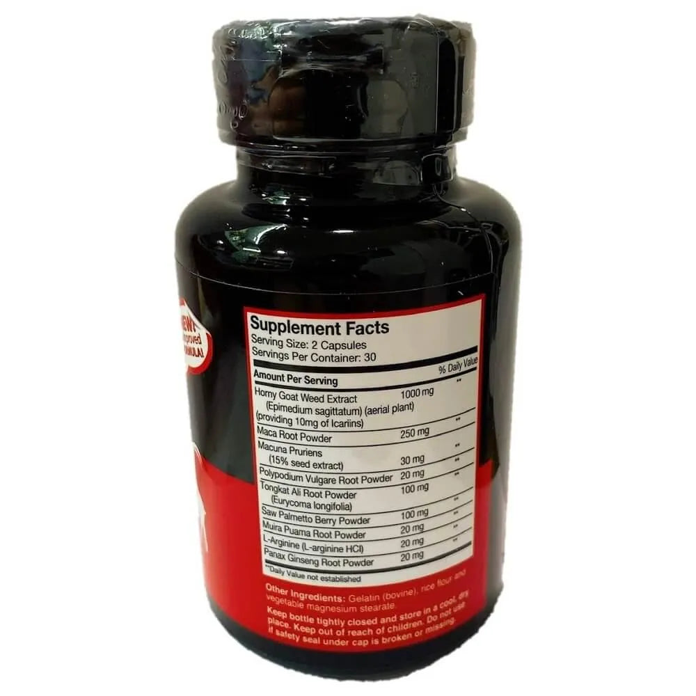 Horny Goat Weed with Maca & Tongkat Ali Root (60 Capsules) - Buy at New Green Nutrition