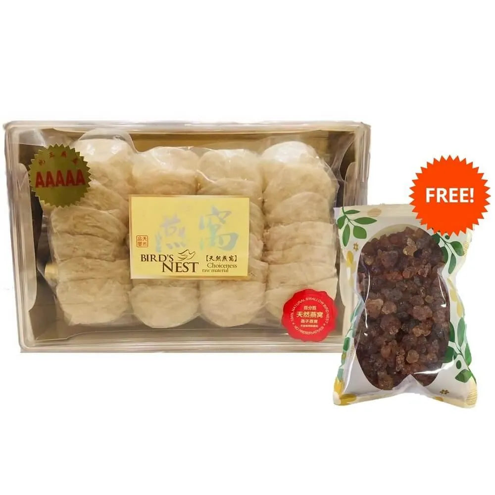 Indonesia Swallow Bird Nest, AAAAA Grade (8oz.) + Tao Jiao (8oz.) Free - Buy at New Green Nutrition