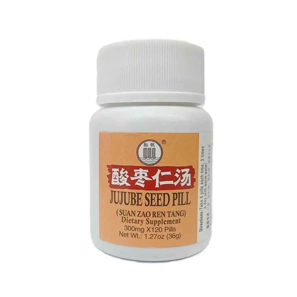 Jujube Seed Pill, Suan Zao Ren Tang 300mg (120 Pills) - Buy at New Green Nutrition