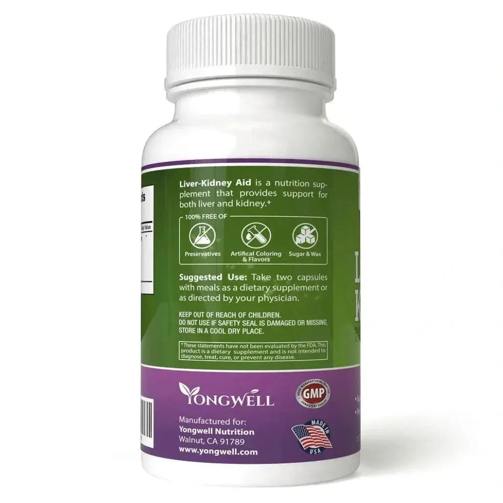 Liver Kidney Aid, Liver and Kidney Health Support (180 Softgels) - Buy at New Green Nutrition