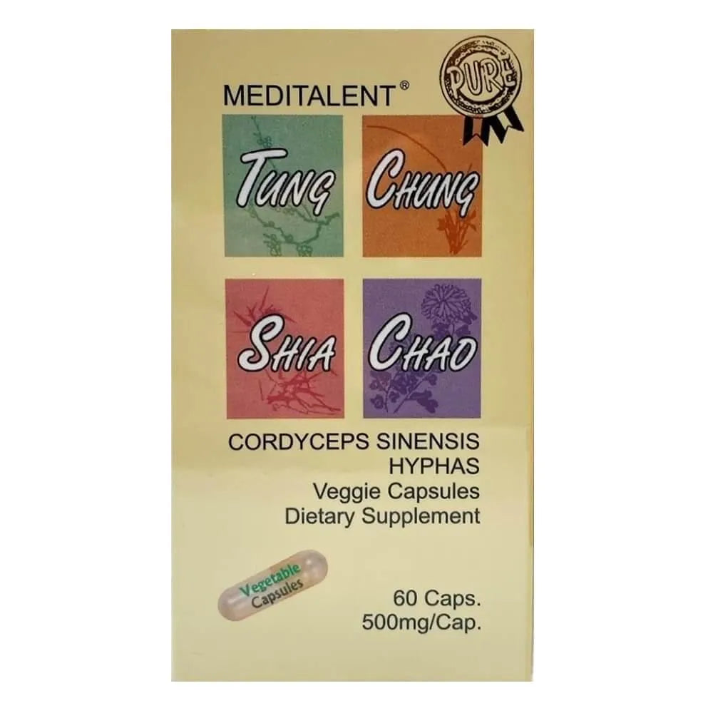 Meditalent Cordyceps Sinensis, Tung Chung Shia Chao (60 Capsules) - Buy at New Green Nutrition