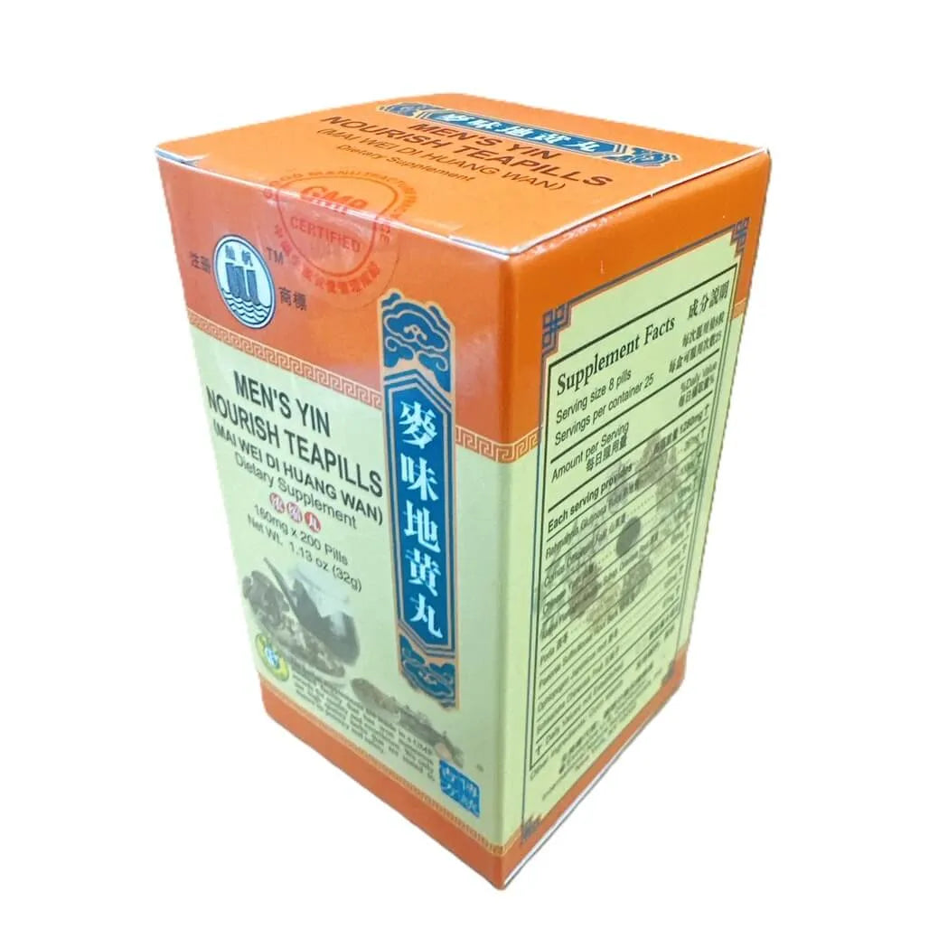 Men's Yin Nourish Teapills (Mai Wei Di Huang Wan) Extra Concentrated (200 Pills) - Buy at New Green Nutrition