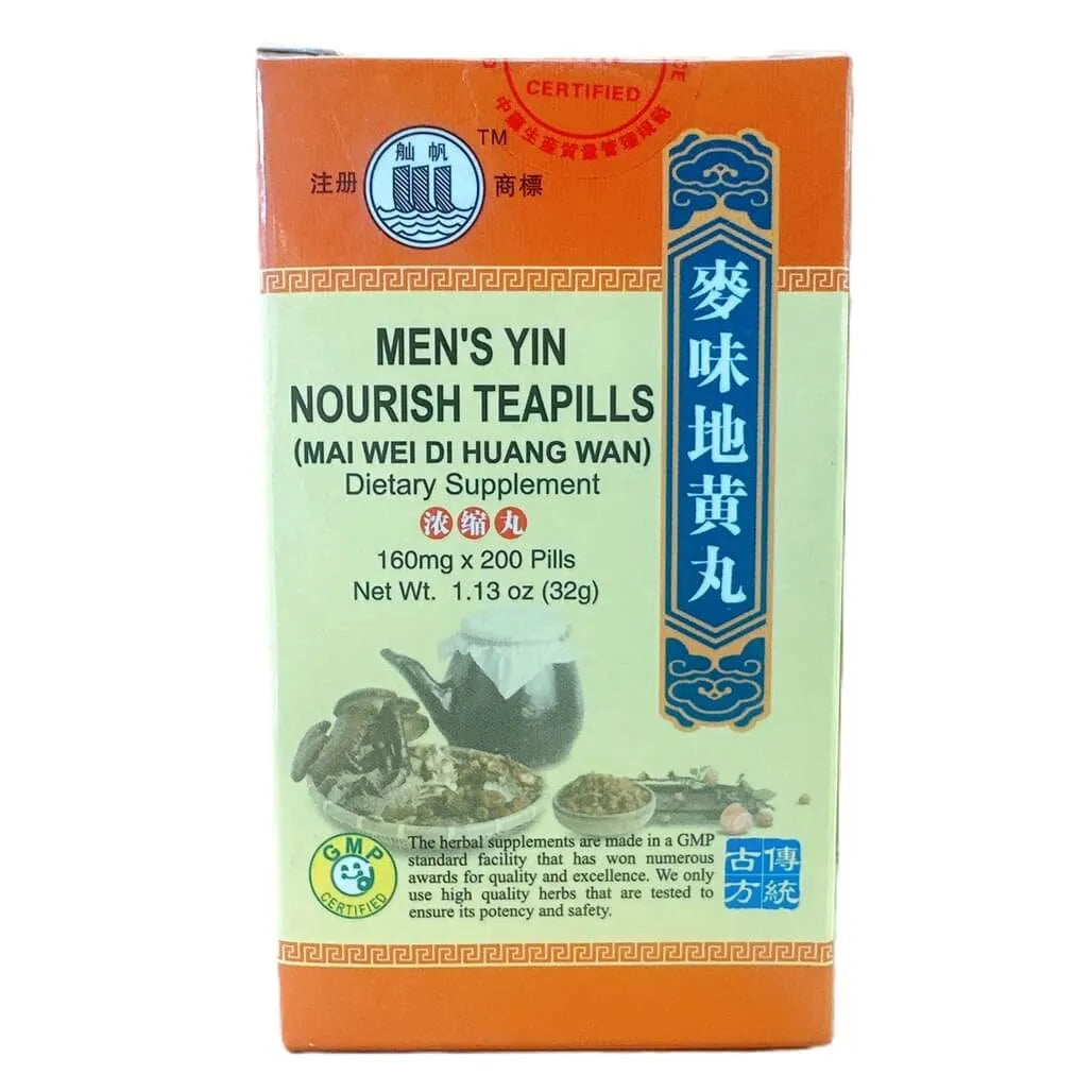 Men's Yin Nourish Teapills (Mai Wei Di Huang Wan) Extra Concentrated (200 Pills) - Buy at New Green Nutrition