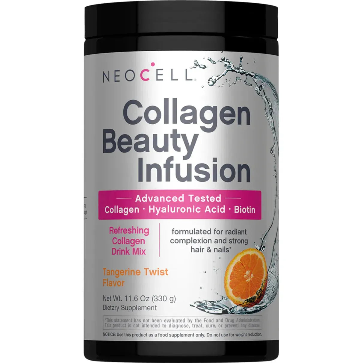 Neocell Collagen Beauty Infusion Tangerine Twist Flavor (11.6oz 330g) - Buy at New Green Nutrition