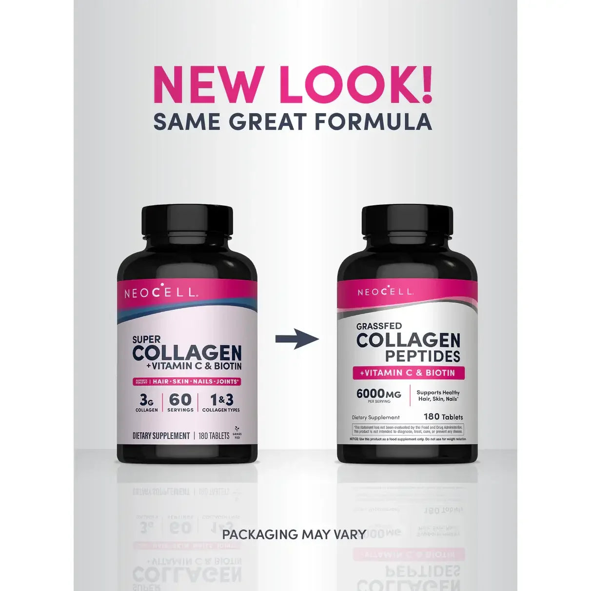 Neocell Super Collagen + Vitamin C & Biotin (180 Tablets) - Buy at New Green Nutrition