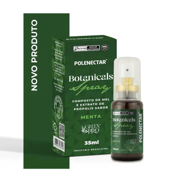 Polenectar Botanicals Honey with Bee Propolis Spray, Mint Flavor (35ml) - Buy at New Green Nutrition