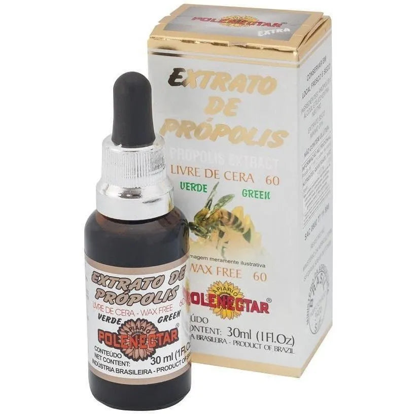 Polenectar Brazil Green Bee Propolis Extract Wax Free 60 (30mL) - Buy at New Green Nutrition