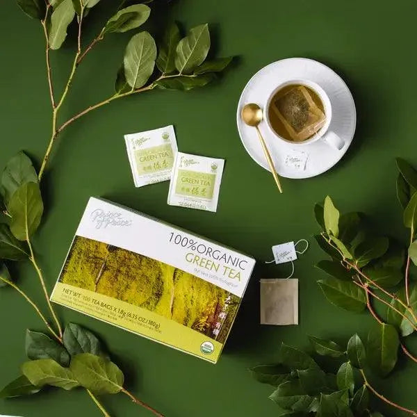 Prince of Peace USDA Organic Green Tea (100 Teabags) - Buy at New Green Nutrition