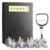 Professional Acupoint Cupping Set, 4th Generation Pump Gun & Cups (12 Cups)