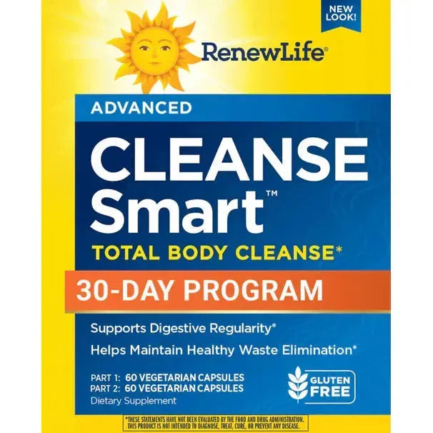 Renew Life Advanced Cleanse Smart Total Body Cleanse (120 Vegetarian Capsules) - Buy at New Green Nutrition