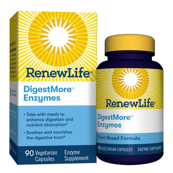 Renew Life Digest More Enzymes (90 Vegetarian Capsules) - Buy at New Green Nutrition