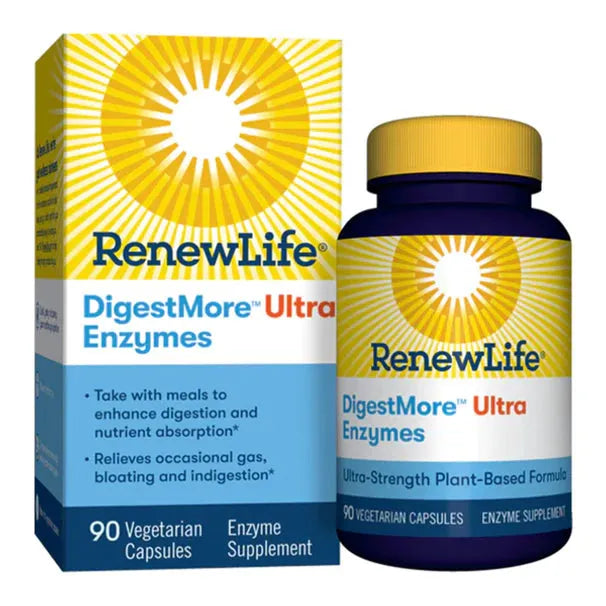 Renew Life Digest More Ultra Enzymes (90 Vegetarian Capsules) - Buy at New Green Nutrition