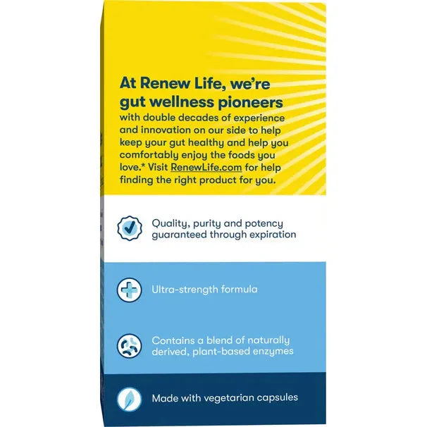 Renew Life Digest More Ultra Enzymes (90 Vegetarian Capsules) - Buy at New Green Nutrition