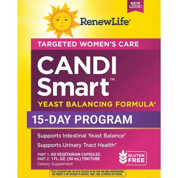 Renew Life Women's Care Candi Smart Yeast Balancing Formula (60 Vegetarian Capsules + 1 oz Tincture) - Buy at New Green Nutrition
