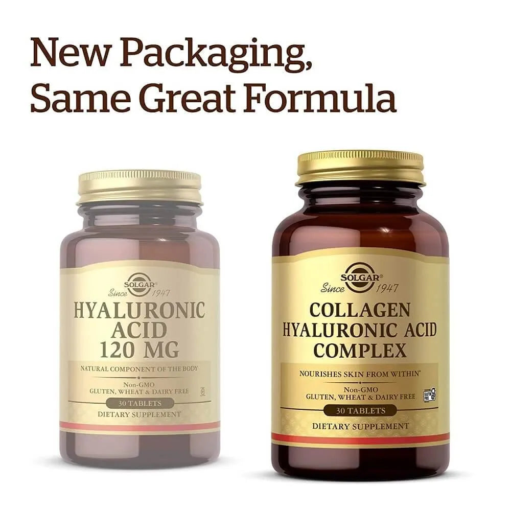 Solgar Collagen Hyaluronic Acid Complex (30 Tablets) - Buy at New Green Nutrition