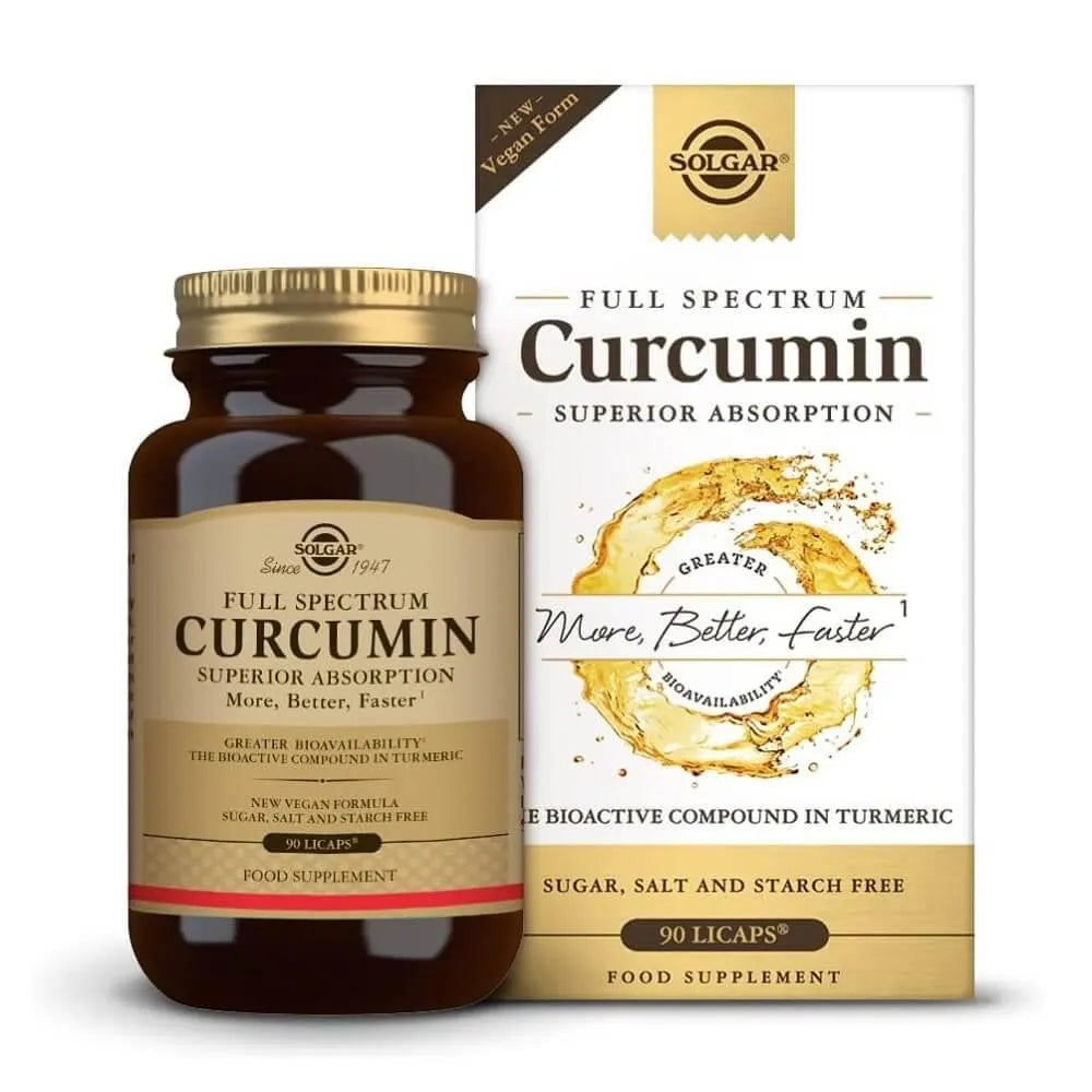 Solgar Full Spectrum Curcumin Liquid Extract (90 Licaps) - Buy at New Green Nutrition