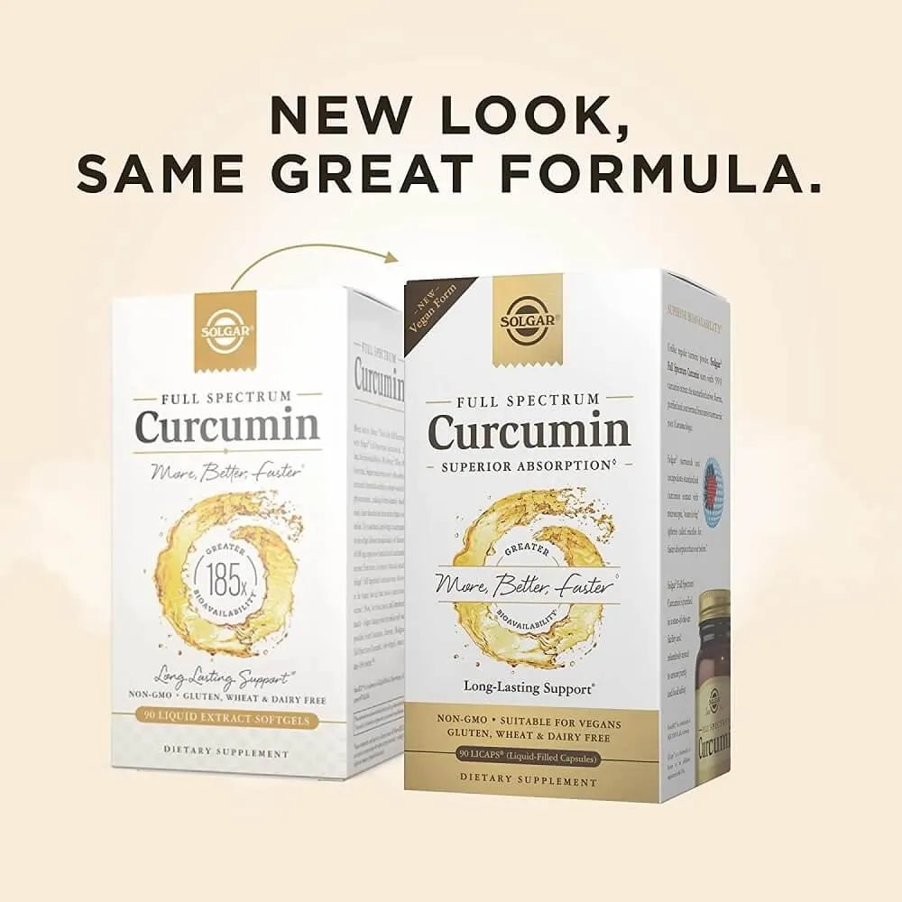 Solgar Full Spectrum Curcumin Liquid Extract (90 Licaps) - Buy at New Green Nutrition