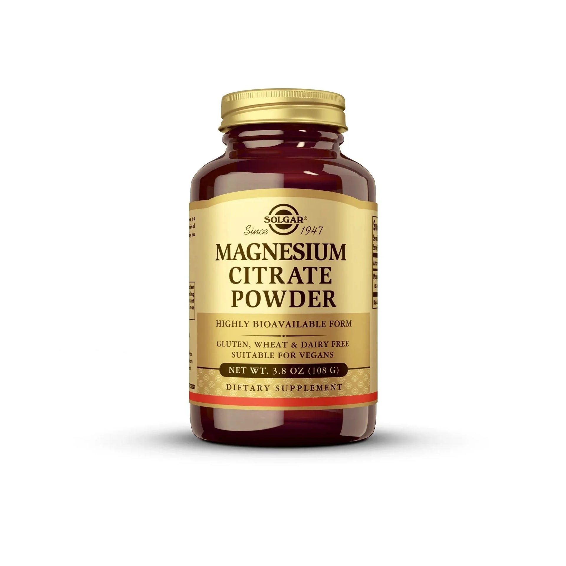 Solgar Magnesium Citrate Powder (3.8Oz 108g) - Buy at New Green Nutrition
