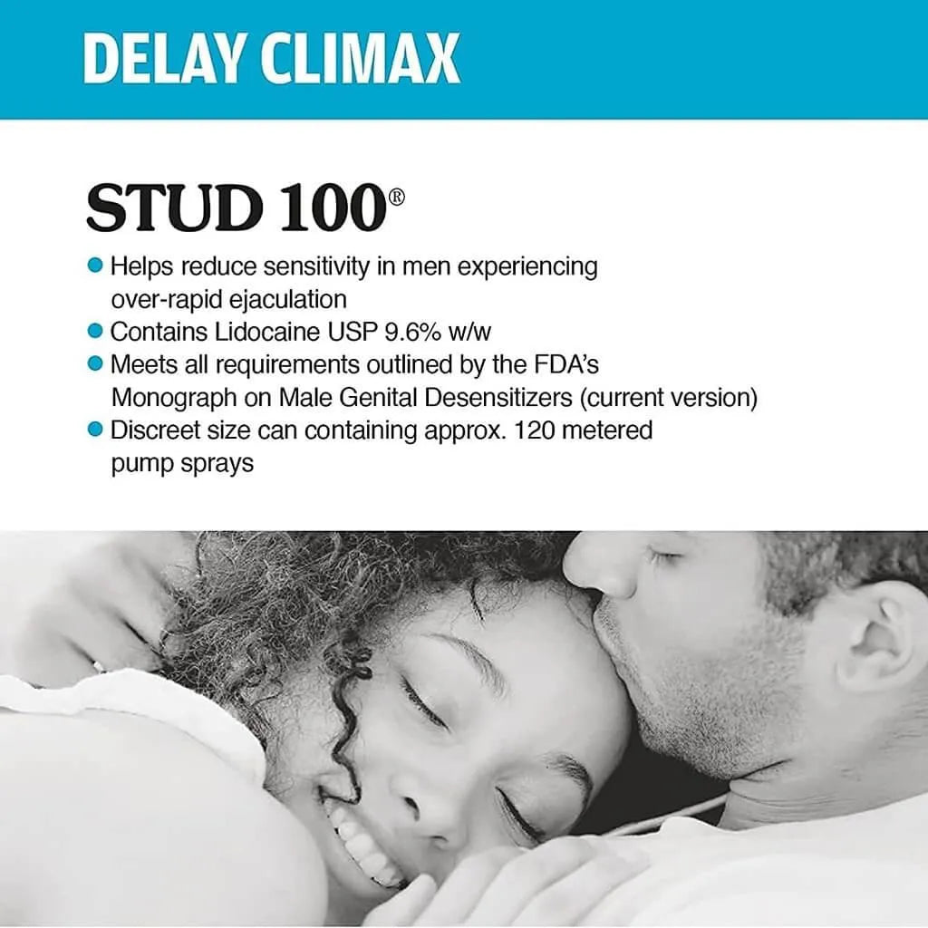 Stud 100 Male Genital Desensitizer Spray (7/16 Fl. Ounce) - Buy at New Green Nutrition