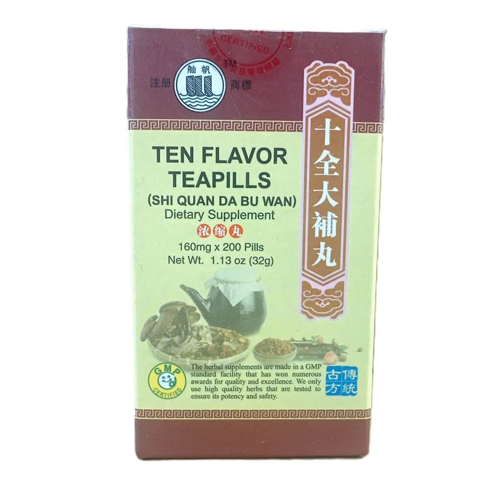 Ten Flavor Teapills (Shi Quan Da Bu Wan) Extra Concentrated (200 Pills) - Buy at New Green Nutrition