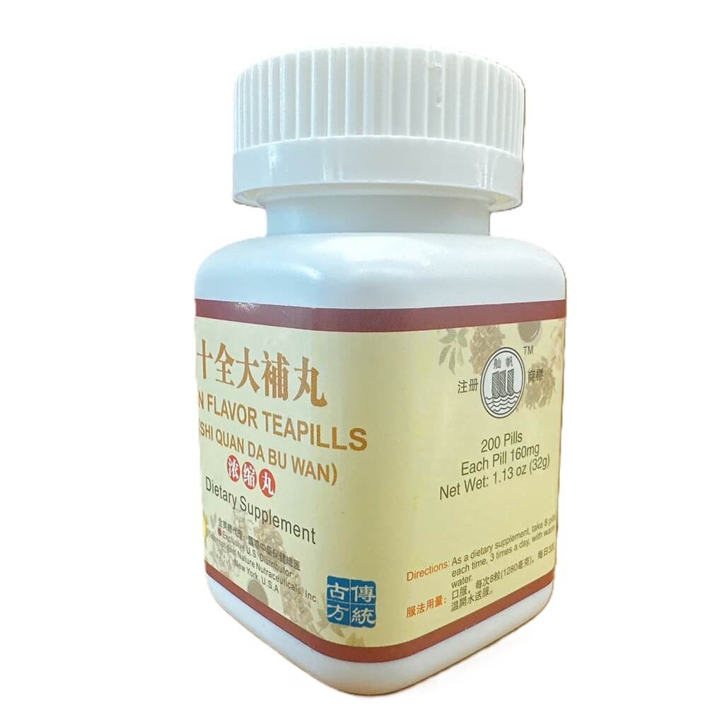 Ten Flavor Teapills (Shi Quan Da Bu Wan) Extra Concentrated (200 Pills) - Buy at New Green Nutrition