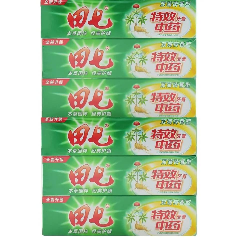 Tienchi, Herbal Notoginseng Toothpaste, Mint Flavor (100g) - 6 Boxes - Buy at New Green Nutrition