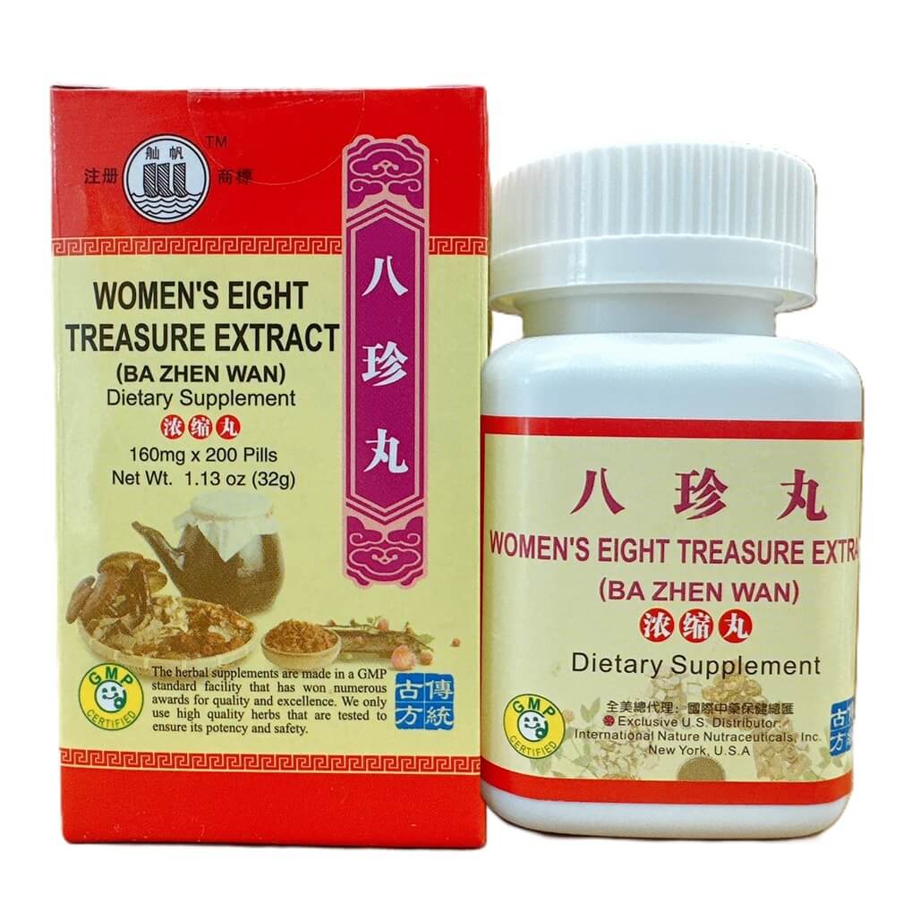 Women's Eight Treasure Extract (Ba Zhen Wan) Extra Concentrated (200 Pills) - Buy at New Green Nutrition