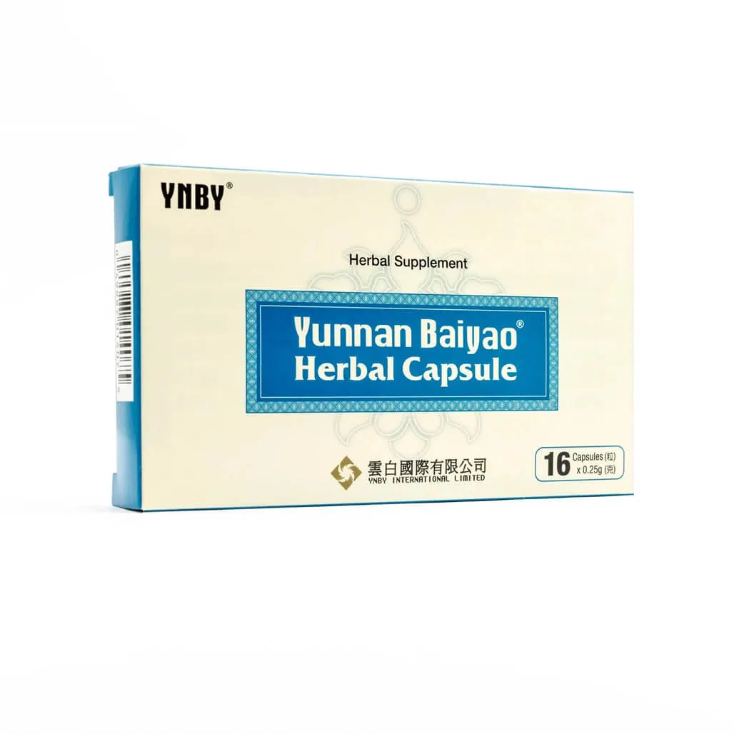 Yunnan Baiyao Capsules Blue Box, Exported Version (16 Capsules) Buy at New Green Nutrition
